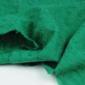 Ткань хлопок вышивка (шитье) зеленый