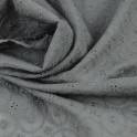 Ткань хлопок вышивка (шитье) темно-серый