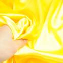 Ткань атлас сатин стретч (2022) желтый