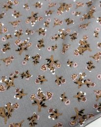 Ткань штапель принт D2 серый