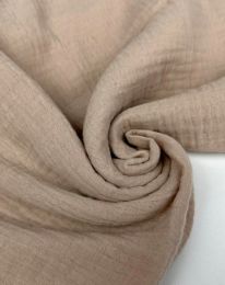 Ткань муслин однотонный бежевый телесный