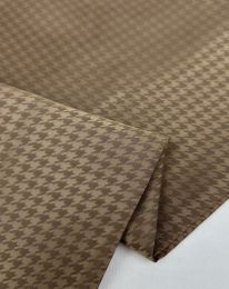 Ткань подклада жаккард "лапка" бежевый