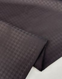 Ткань подклада жаккард "лапка" горький шоколад