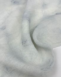 Ткань органза принт d 4 дымчатый синий