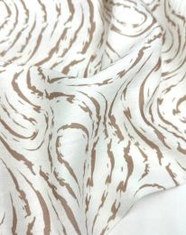 Ткань бохо принт "Вероника" D7 молочный/ivory