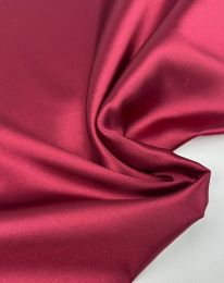 Ткань атлас сатин стретч бордовый