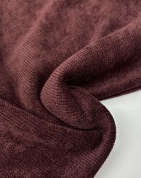 Ткань трикотаж софт "Тесла" бордовый