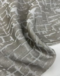 Ткань органза принт d 5 кофе с молоком