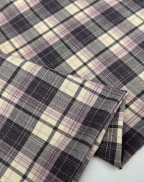 Ткань клетка костюмная "Севиль"  d 8618 лаванда