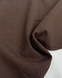 Ткань лен не стретч шоколадный