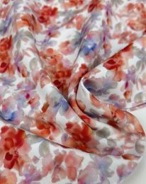 Ткань штапель принт D19 красный