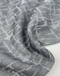 Ткань органза принт d 5 серый