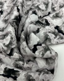 Ткань штапель принт D46 черный