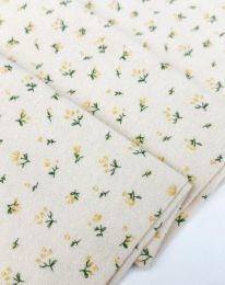 Ткань фланель принт d2 желтый