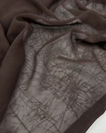 Ткань шифон крэш "Аврора" шоколадный