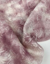 Ткань органза принт d4 сиреневый