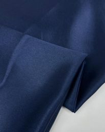 Ткань креп сатин темно-синий