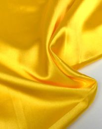 Ткань атлас сатин стретч желтый