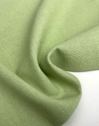 Ткань лен не стретч салатный светлый