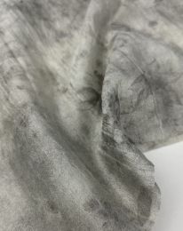 Ткань органза принт d6 светло-серый