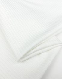 Ткань трикотаж "лапша" d 1 молочный/ivory