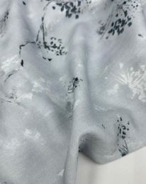 Ткань бохо принт "Вероника" D3 серо-голубой