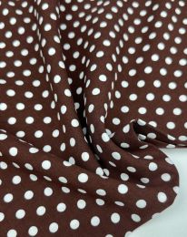 Ткань штапель принт D26 шоколадный