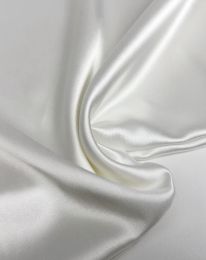 Ткань атлас сатин стретч молочный/айвори