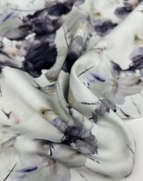 Ткань штапель принт D47 фиалковый