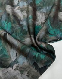 Ткань сатин матовый "Марокко" d 1 бирюзово-зеленый