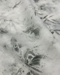 Ткань органза принт d9 серый