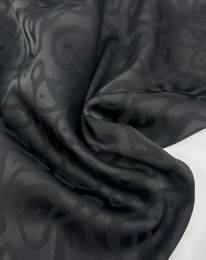 Ткань шелк жаккард d 2/d3/ d 1 черный