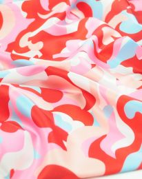 Ткань шелк принт d 4 красный