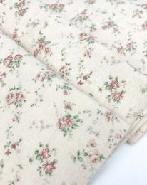 Ткань фланель принт d1 светло-бежевый