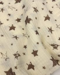 Ткань муслин принт D20 сливочный