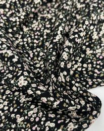 Ткань штапель принт D7 черный