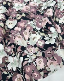 Ткань бохо принт "Вероника" D2 черный