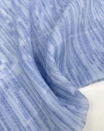 Ткань органза крэш d2 голубой