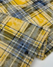Ткань клетка костюмная d 7 желтый