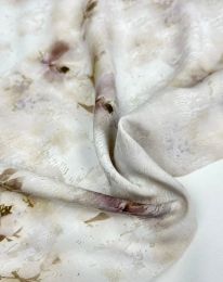 Ткань штапель принт "Адель" d9 бежевый телесный