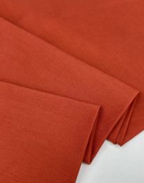 Ткань поплин стретч терракотовый