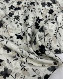 Ткань штапель принт D44 кремовый