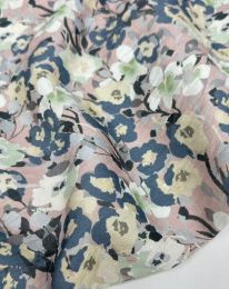 Ткань бохо принт "Вероника" D2 пудра