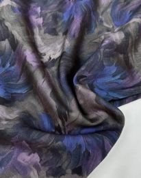 Ткань сатин матовый "Марокко" d 1 фиолетово-синий