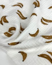 Ткань муслин принт D5 молочный/ivory