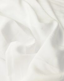 Ткань штапель-шёлк однотонный белый