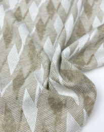 Ткань трикотаж жаккард d 1 кофе с молоком