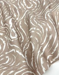 Ткань бохо принт "Вероника" D7 бежевый