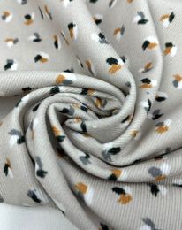 Ткань вельвет принт d4 жемчужный