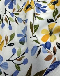 Ткань штапель принт D29 синий